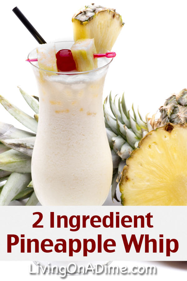 Easy Pineapple Whip Recipe - 12 Easy 2 Ingredient Homemade Ice Cream Recipes