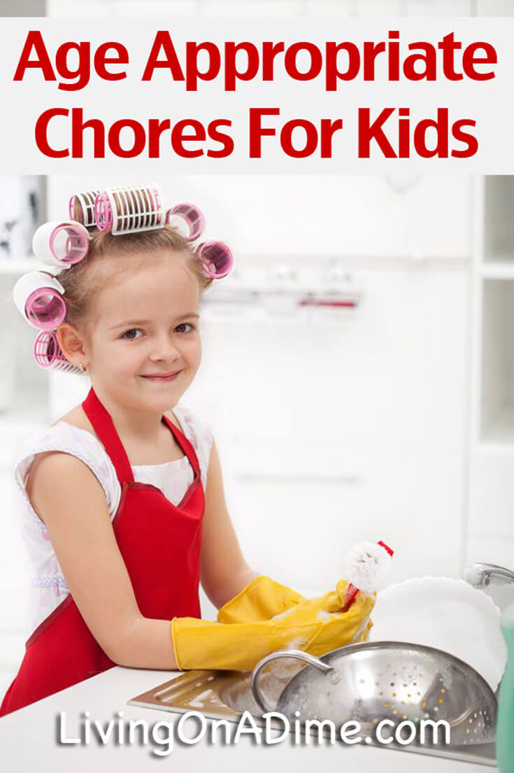 Here is a list of age appropriate chores for kids, listing chores kids can do at various ages along with easy tips to manage your family's household chores!