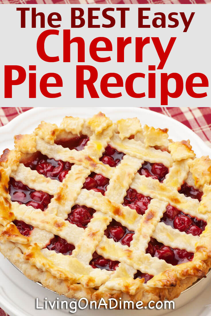 This easy homemade cherry pie recipe makes the BEST cherry pie! Cherry pie is delicious and great for all kinds of occasions- parties, family dinners, holiday get-togethers and more! It's so versatile because everyone loves it! Try this recipe and you won't go wrong!