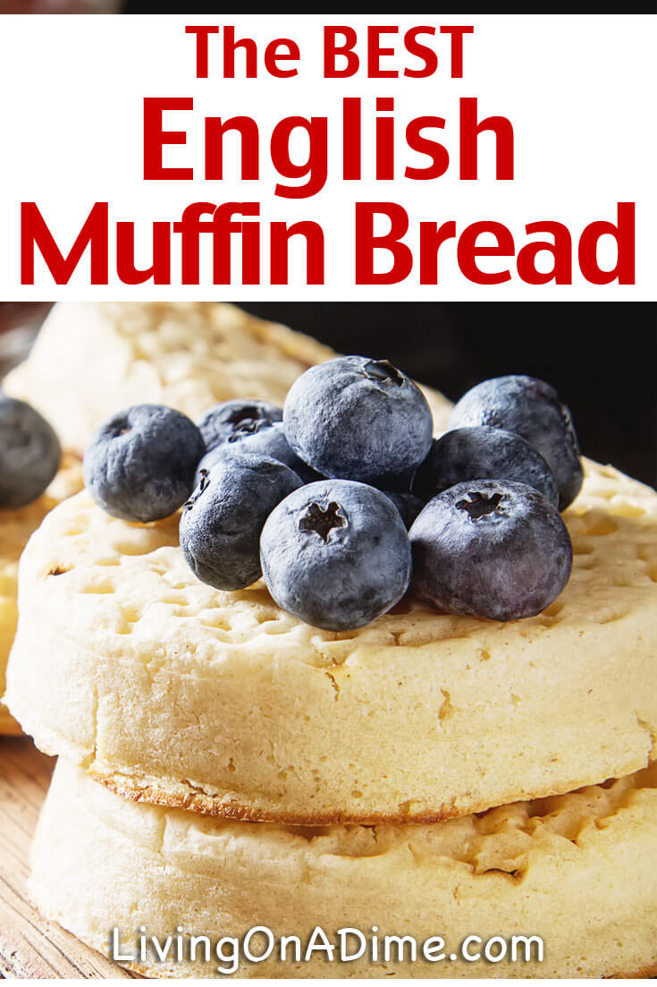 This easy English muffin bread recipe is one for my favorite recipes! I LOVE English Muffins but hate to make the individual muffins. This recipe is great because you can get the taste of English Muffins without all the work! If you have a small family you can just slice it up and store in the freeze and take out pieces as you want them.
