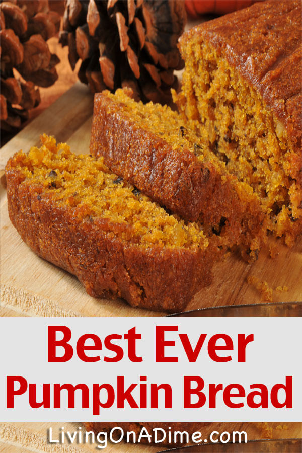 Best Ever Pumpkin Bread Recipe Living On A Dime To Grow Rich - 