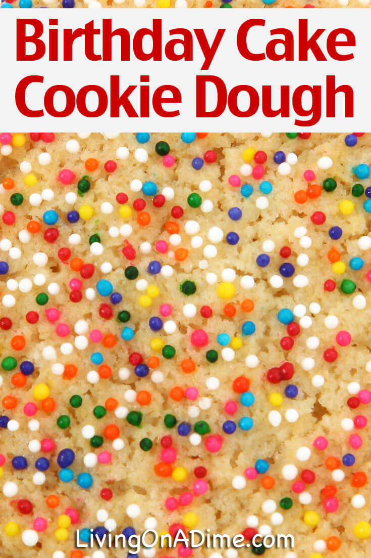 What child doesn't like rainbow sprinkles? This birthday cake edible cookie dough recipe makes a festive cookie dough that'll bring joy to their faces!