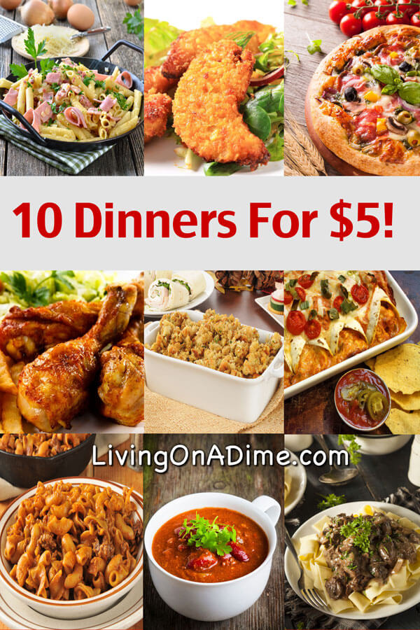 10 Dinners For 5 Cheap Dinner Recipes And Ideas 10 Dinners For 5 Cheap Dinner Recipes And Ideas