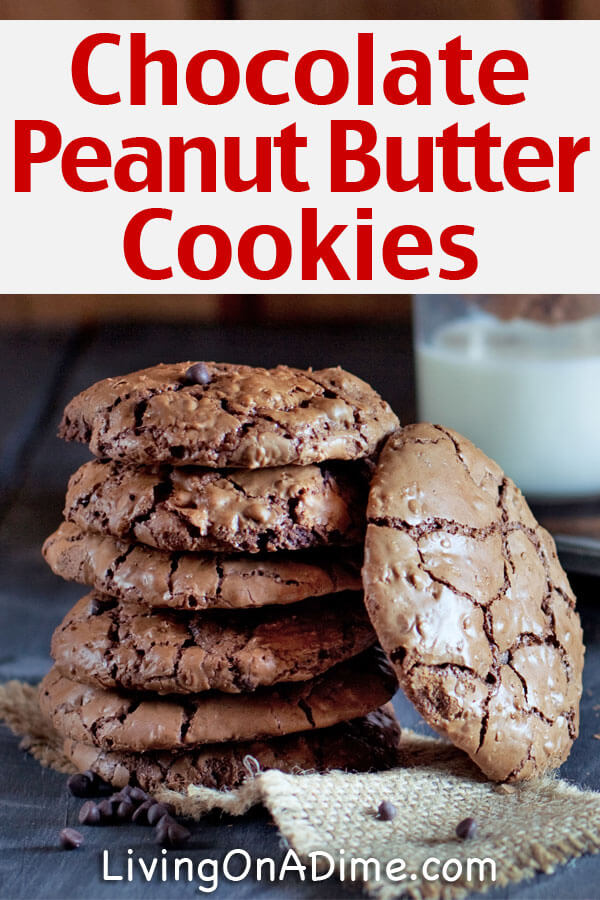 This easy chocolate peanut butter cookies recipe makes yummy cookies that are quick and easy! This cookie recipe makes a wonderful gift in a jar for friends and family or you can just make the cookies whenever you like for a great dessert or snack for when the kids get home from school!