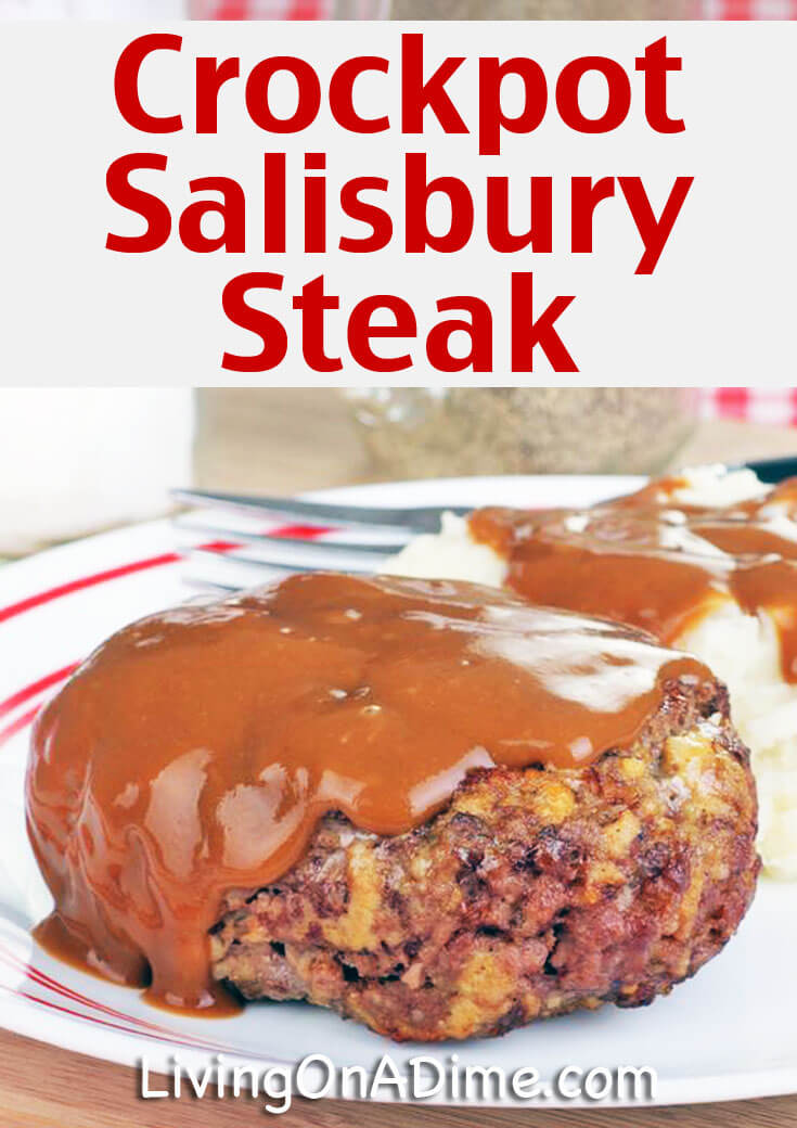 This crockpot salisbury steak recipe is an easy comfort food recipe your family is sure to love! Why pay so much for it at a restaurant when you can make it at home fast and save. It's quick to put together and then you can let it cook in the crockpot until you're ready to serve!