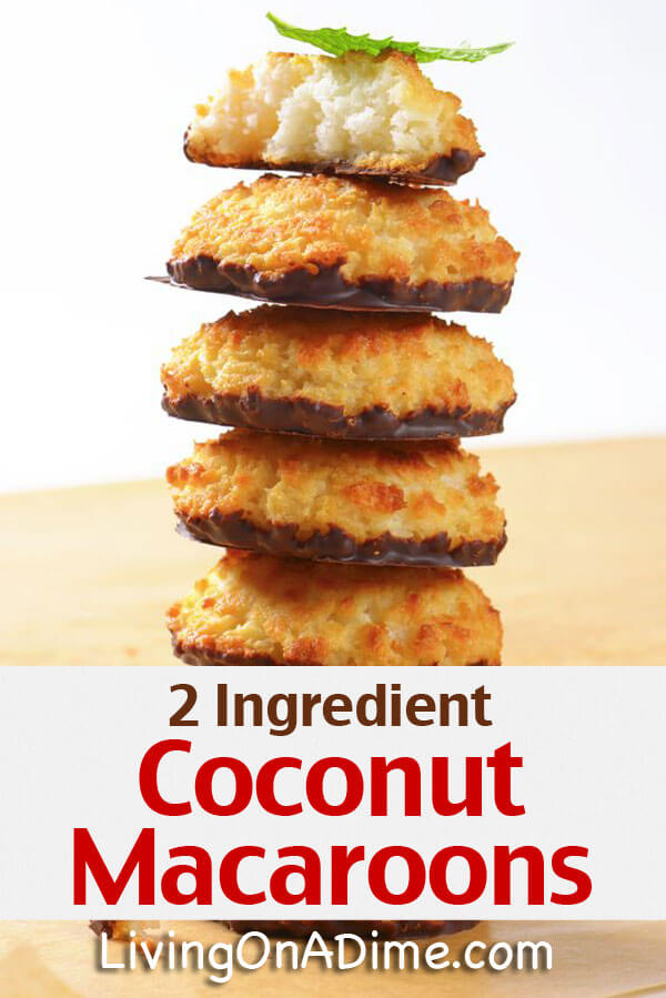 Easy 2 Ingredient Coconut Macaroons Recipe - Super Simple 2 Ingredient Recipes