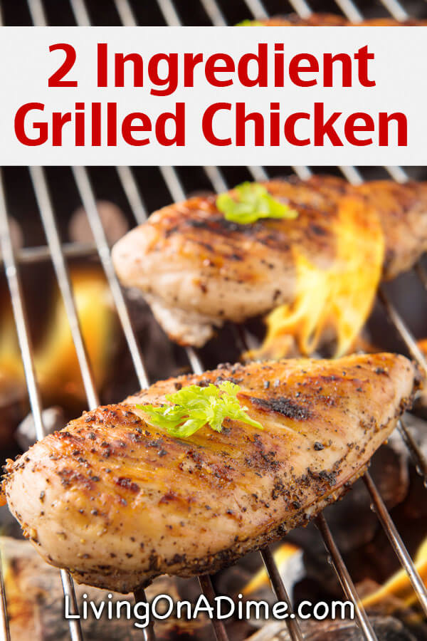 Easy 2 Ingredient Grilled Chicken Recipe - Super Simple 2 Ingredient Recipes