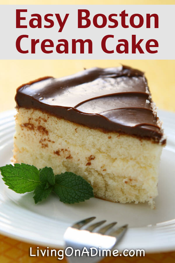 Easy Boston Cream Cake Recipe