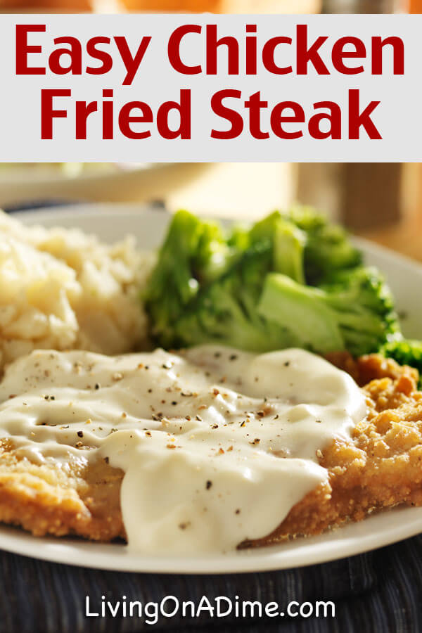 This chicken fried steak recipe is quick and easy and so delicious that your family is sure to love it! Save on your food bill with this inexpensive recipe, which costs dramatically less than the restaurant version!