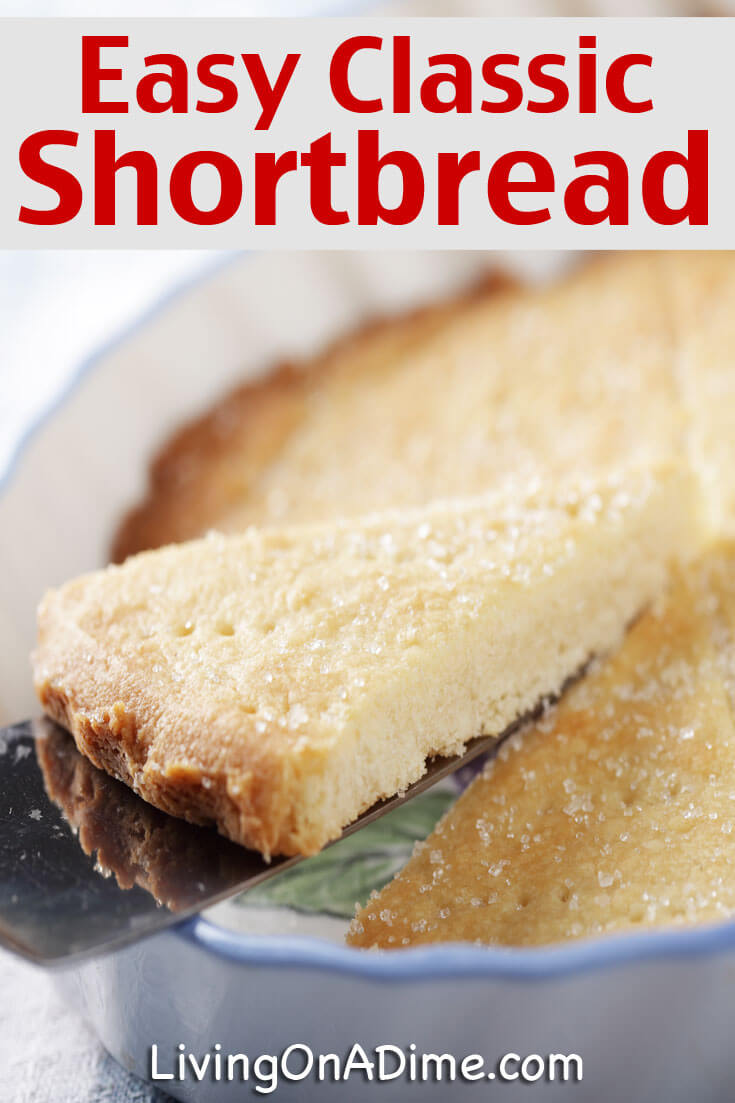 This easy classic shortbread recipe is a simple recipe to make shortbread like grandma's homemade shortbread! Shortbread is delicious alone as a cookie or with strawberries and cream or other berries as a cool snack or dessert!