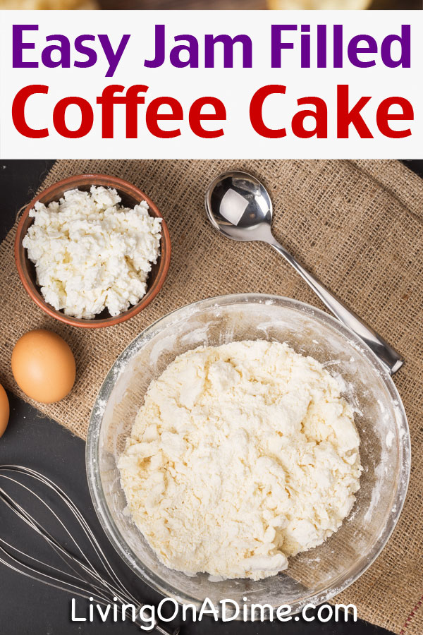 This easy coffee cake recipe is extra delicious because of its yummy fruit jam filling! Mom calls it a Butterfly Ring and she fills it with a cherry jam filling, but it's easy to make as a strawberry, raspberry or blueberry coffee cake by just using different fruit filling! This tasty coffee cake is great for breakfast, special occasions or get togethers with family and friends!