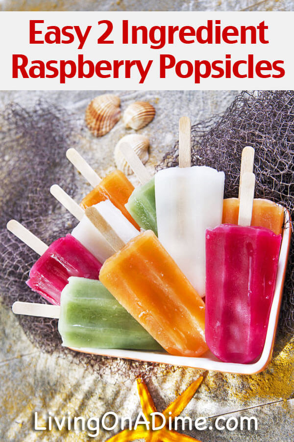 Easy 2 Ingredient Raspberry Popsicles Recipe - 15 Super Easy Homemade Popsicle Recipes