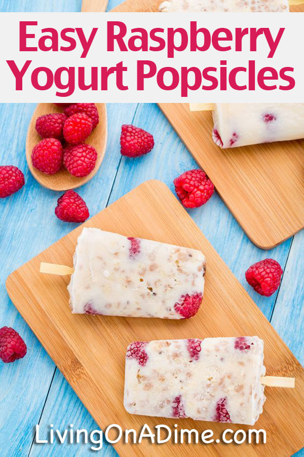 Easy Raspberry Yogurt Popsicles Recipe - 15 Super Easy Homemade Popsicle Recipes