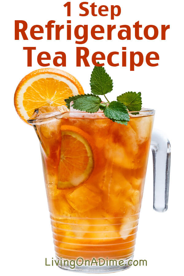1 Step Refrigerator Iced Tea Recipe - 13 Homemade Flavored Iced Tea Recipes