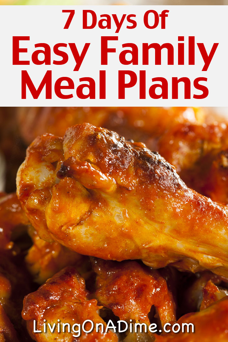 Here is week 3 of our family meal planner with easy family meal ideas that can save you money and satisfy your family without you spending too much time in the kitchen! These are easy and delicious comfort food recipes that are sure to satisfy and they’re so easy you won’t be tempted to spend a lot eating out! We’ve made it easy for you with these family meal plans and recipes!