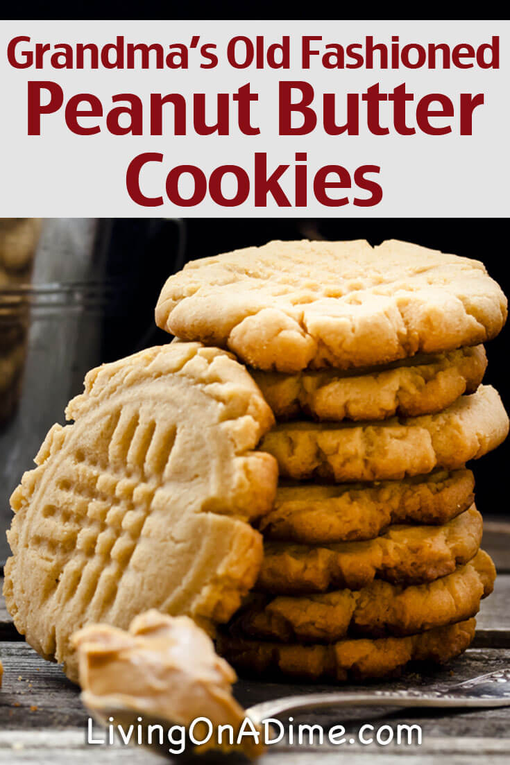 Grandma s old fashioned peanut butter cookies recipe living on a dime