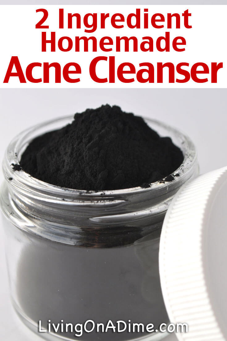 Have you seen the new acne cleanser with activated charcoal?! It can cost anywhere from $6 to $10 for one bottle! Did you know you can make your own homemade acne cleanser with only 2 ingredients for just pennies?