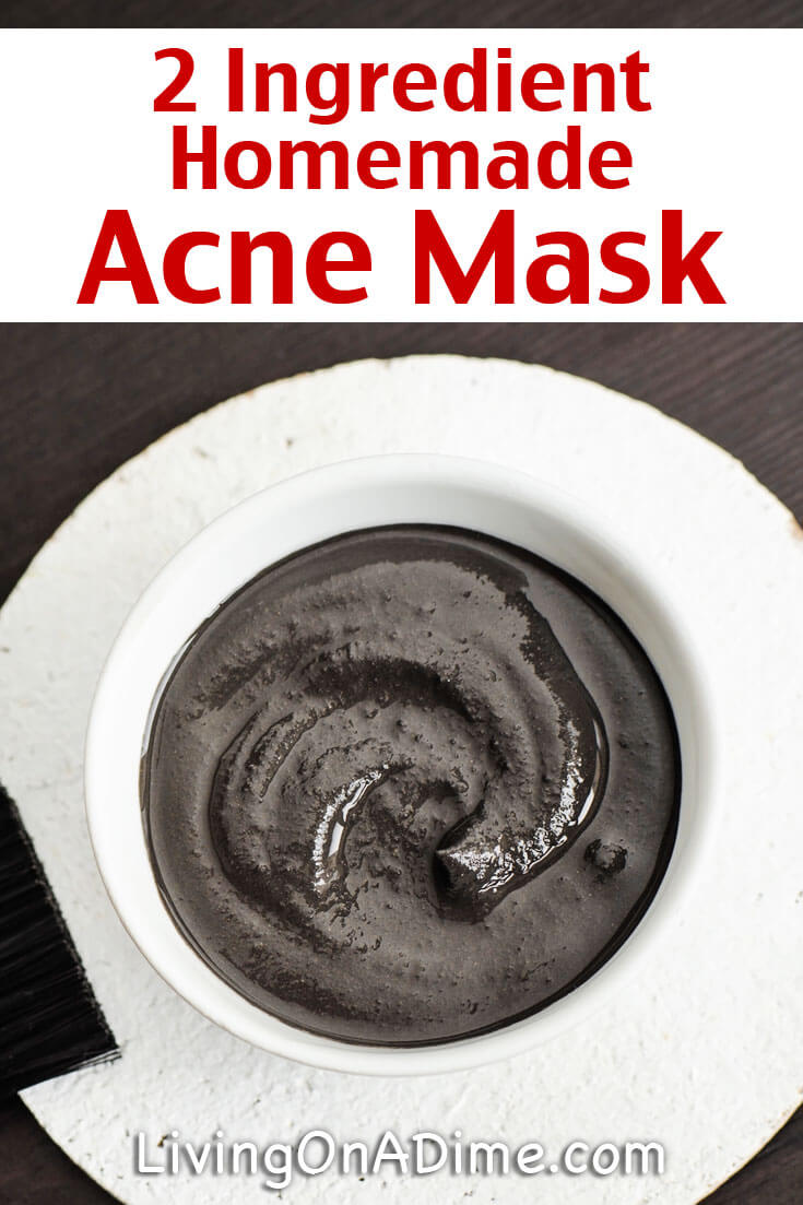 You can use this easy homemade DIY acne mask recipe to make your own acne mask. It only has 2 ingredients and you can make it for just pennies!