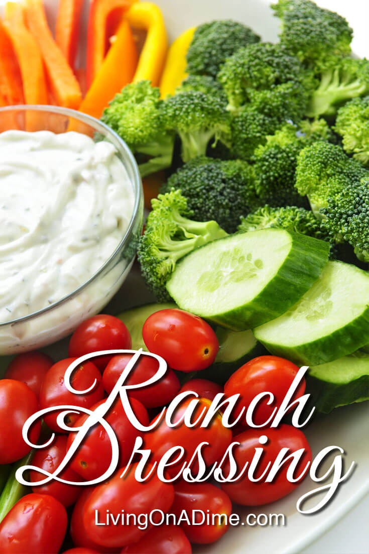 This homemade ranch dressing recipe is quick and easy to make and is versatile for salads, vegetables and many other foods. It is so delicious and fresh, you'll wonder why you ever bought store bought! My husband Mike's reaction is priceless after a recent taste test on our show! It also makes an easy party dip! And best of all,