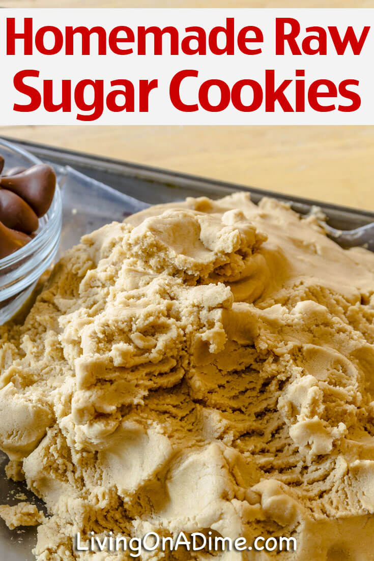This homemade raw sugar cookies recipe makes an easy edible cookie dough with the flavor of homemade sugar cookies! It's a tasty treat for you or the kids that you can make in minutes!