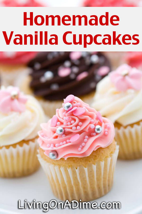 Homemade Vanilla Cupcakes Recipe