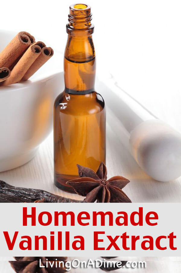 This easy homemade vanilla extract recipe is easy and makes a great homemade Christmas gift! Buy cute bottles at the thrift store to make it look elegant!