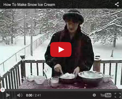 How To Make Snow Ice Cream video