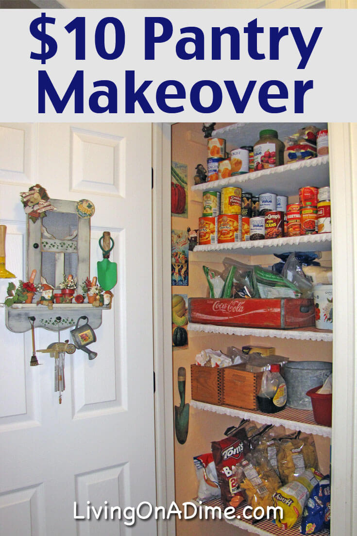 Our new house was driving me crazy because the builders did not make a useful enough pantry. Here's how I made a much better pantry for just $10!