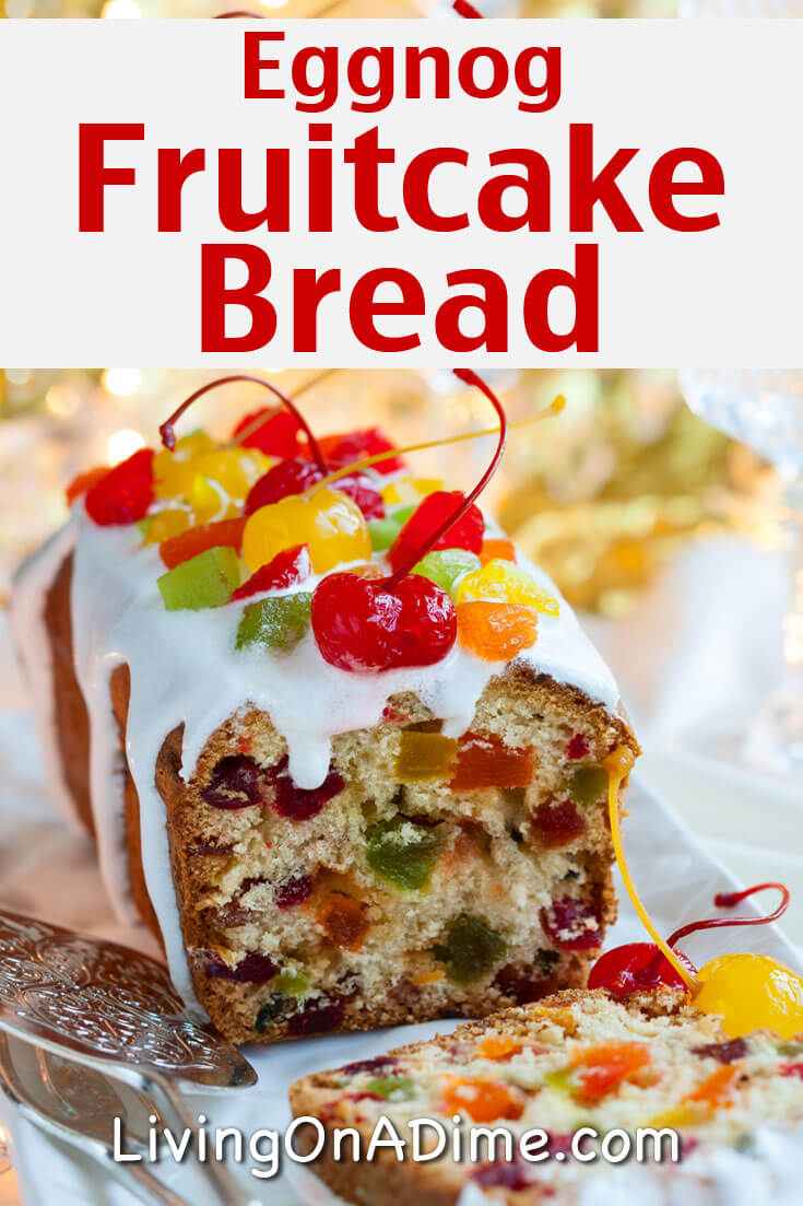 This eggnog fruitcake bread recipe is a great way to use leftover Christmas eggnog and is a tasty bread that is very much like homemade fruitcake! Try it and I'm sure you'll love it!