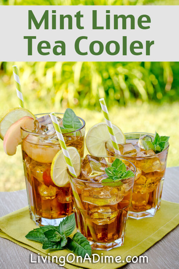 Mint Lime Tea Cooler Recipe - 13 Homemade Flavored Tea Recipes