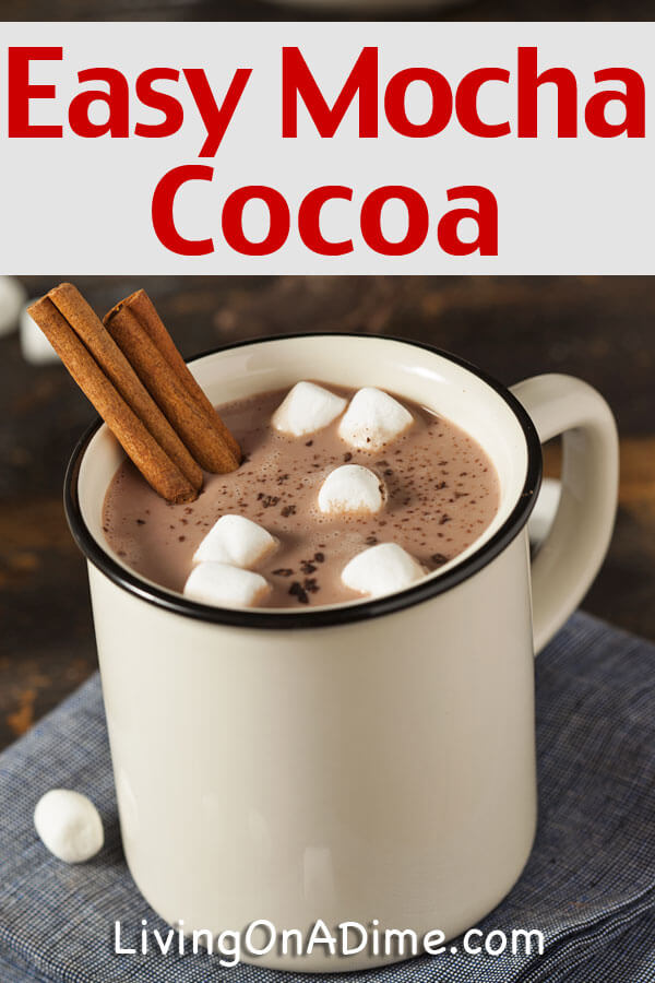 This easy mocha cocoa recipe is super yummy and it's quick to make! It makes a great gift in a jar perfect for the hard to buy for family member or friend! Click here for the recipe!