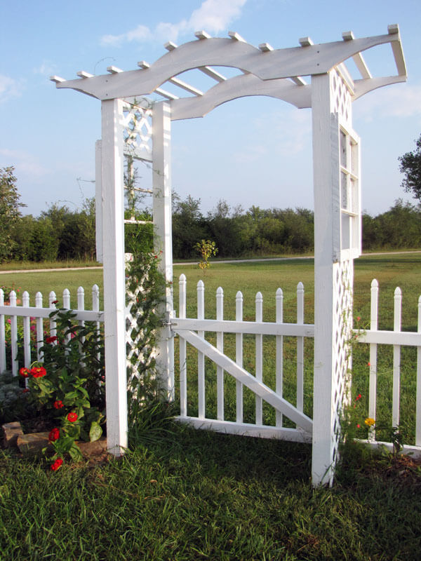 Garden Arbors Made From Recycling Old Windows