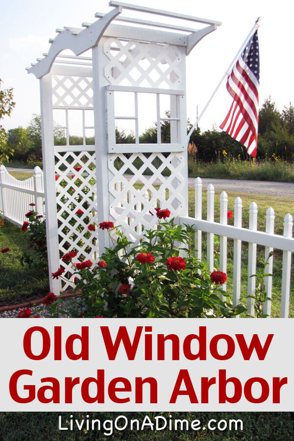 Garden Arbors Made From Recycling Old Windows