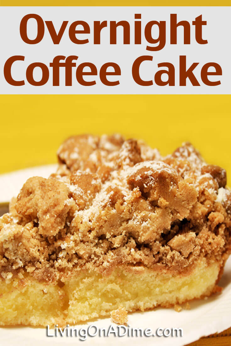 This easy overnight coffee cake recipe is a tasty breakfast item for Easter or other holidays or for a Sunday morning breakfast! Your family will love it!