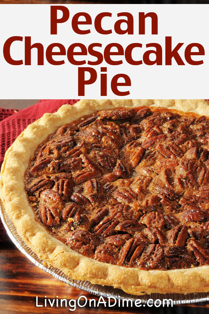 How can you make pecan pie even better? Mix it with cheesecake, of course! This pecan cheesecake pie recipe is a super delicious varition of pecan pie with cheesecake! It's easy to make and especially great for holidays dinners and parties.