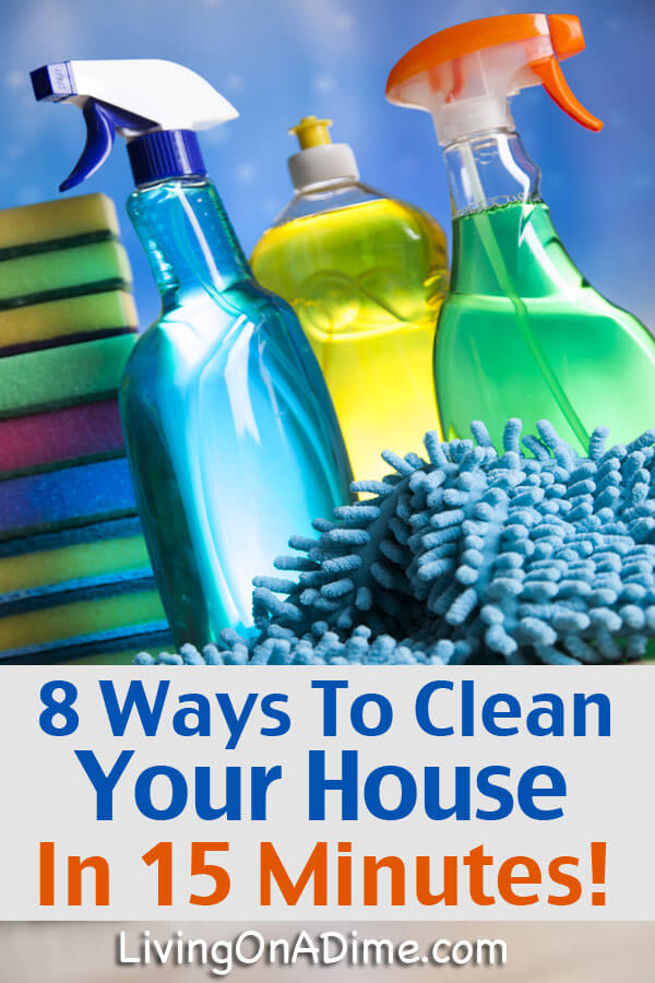 8 Tips To Clean Your House In 15 Minutes