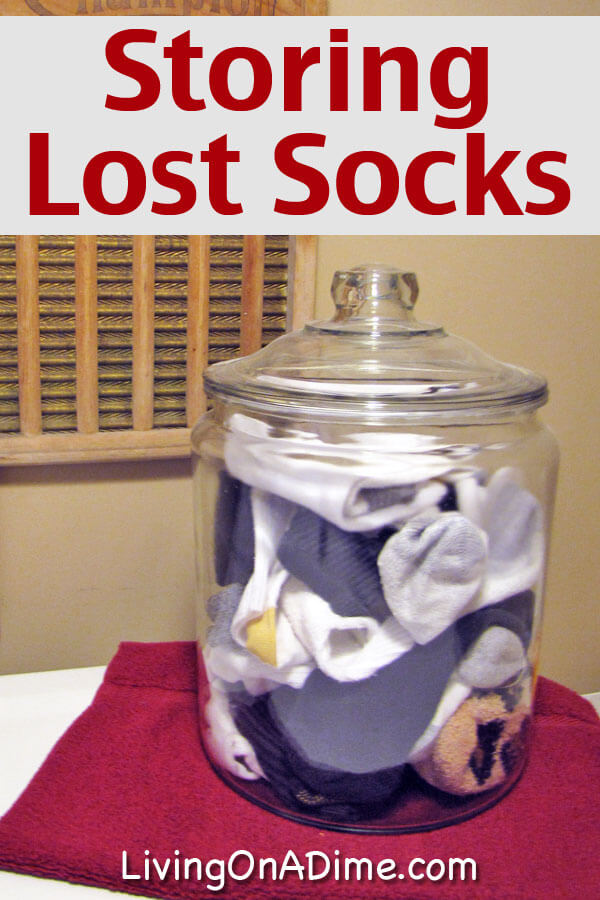 Storing Lost Socks - Easy Organizing Idea