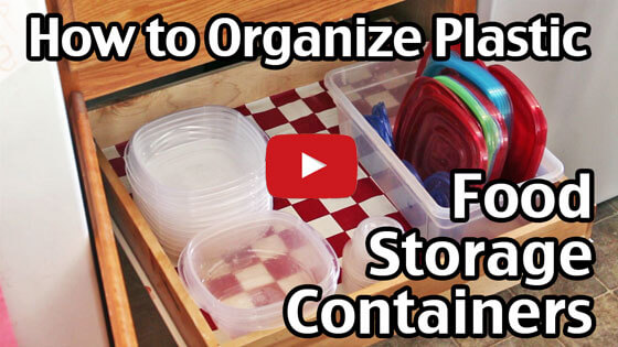 How to Organize Plastic Food Storage Containers In The Kitchen