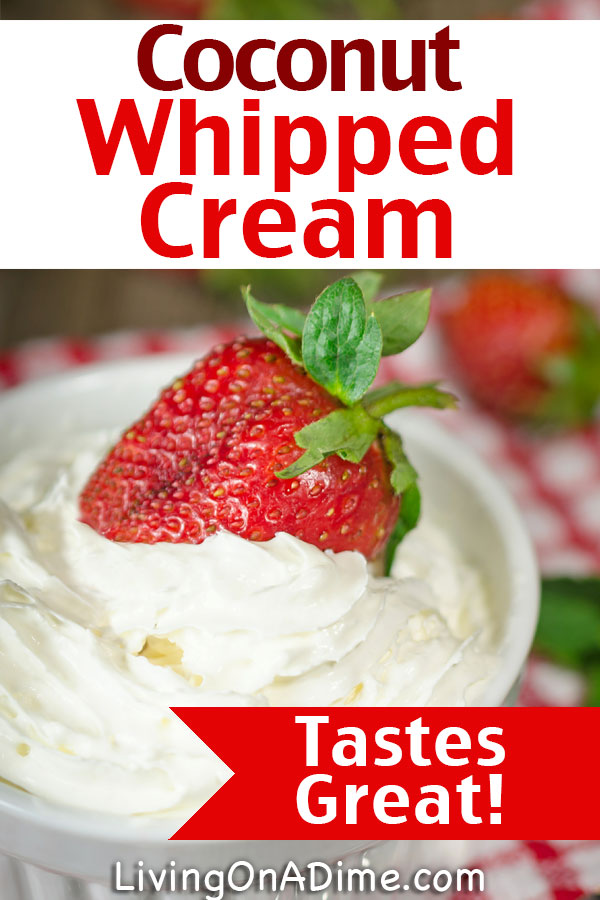 This coconut whipped cream recipe makes a tasty gluten free dairy free whipped cream perfect for holiday pies and other desserts!