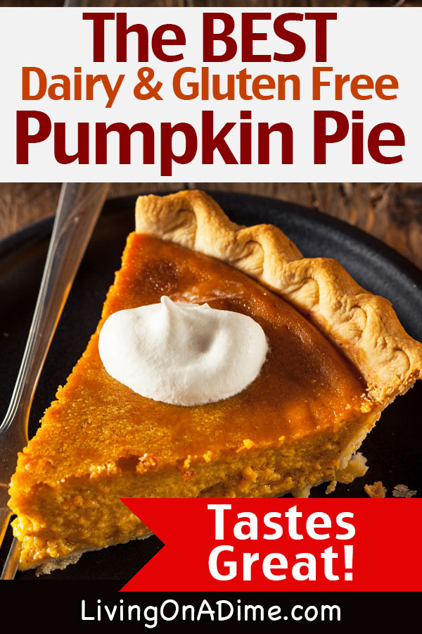 This is the best dairy and gluten free pumpkin pie recipe! I love pumpkin pie, but after going dairy and gluten free I wasn't able to eat it. I did a lot of testing and here's a tasty pumpkin pie you can actually eat!