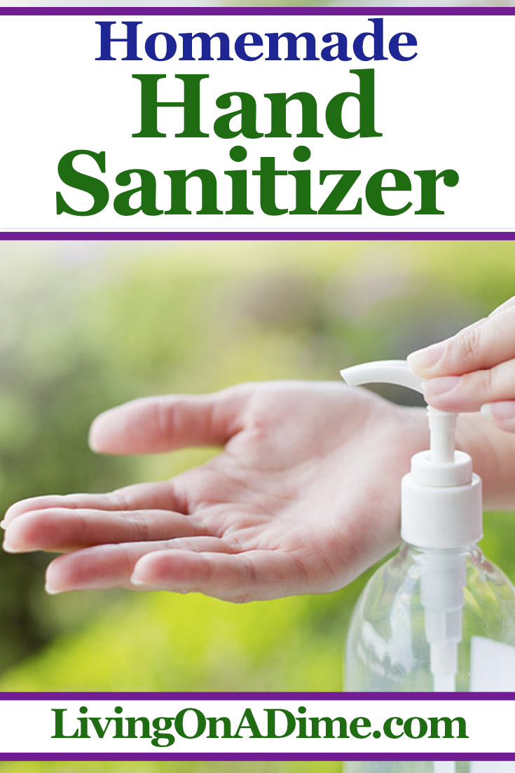 Homemade Hand Sanitizer Recipe