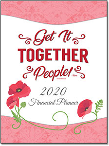 Living On A Dime To Grow Rich - Tawra's Get It Together Planner Gift Set - Menus And Shopping List Magnetic Notepad