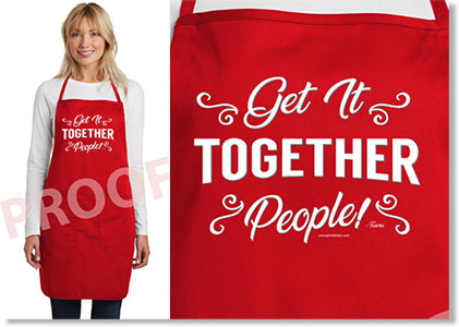 Living On A Dime To Grow Rich - Tawra's Get It Together Planner Gift Set - Get It Together Apron