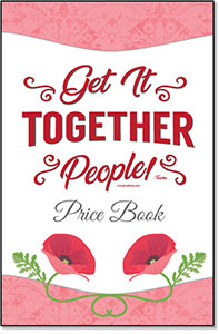 Living On A Dime To Grow Rich - Tawra's Get It Together Planner Gift Set - Price Book
