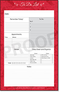 Living On A Dime To Grow Rich - Tawra's Get It Together Planner Gift Set - To-Do List Magnetic Notepad