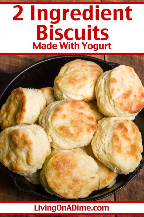 This 2 ingredient biscuits recipe is easy to make using plain yogurt or Greek yogurt to make tasty biscuits your family will love. They take just 5 minutes preparation time to make and they are super easy! They're great for breakfast or as a bread to go with any meal!