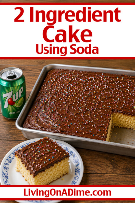 This 2 ingredient cake recipe using soda is unbelievably easy to make and turns out moist, fluffy, and so delicious that no one will guess it only took two ingredients! Mix and match your favorite cake mix and soda flavors to create endless dessert combinations in just minutes.