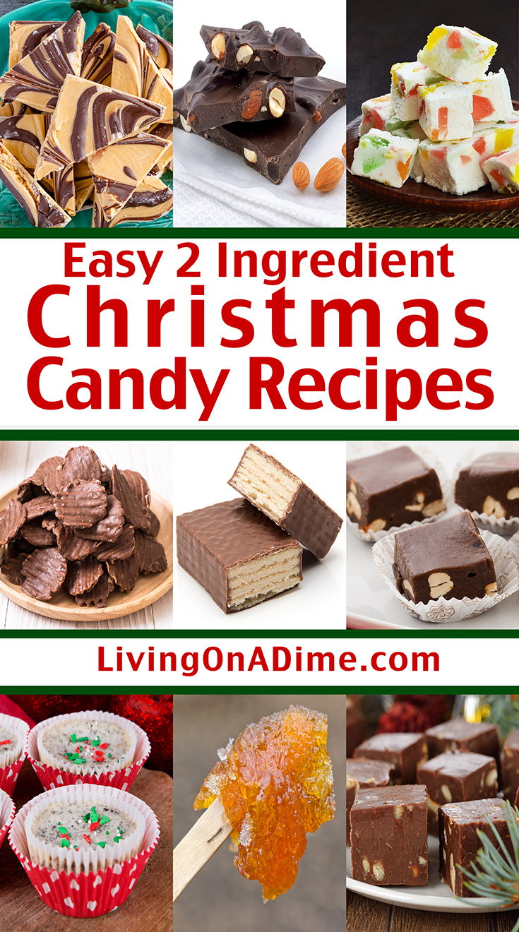 Try these 22 easy 2 ingredient Christmas candy recipes that make it easy for you to make rich and tasty Christmas candies with just a few minutes preparation! Why buy expensive store bought specialty Christmas candies when you can make these quick and easy Christmas candy recipes at home? Everyone raves about how wonderful they taste and these candies are perfect for parties and family get-togethers!