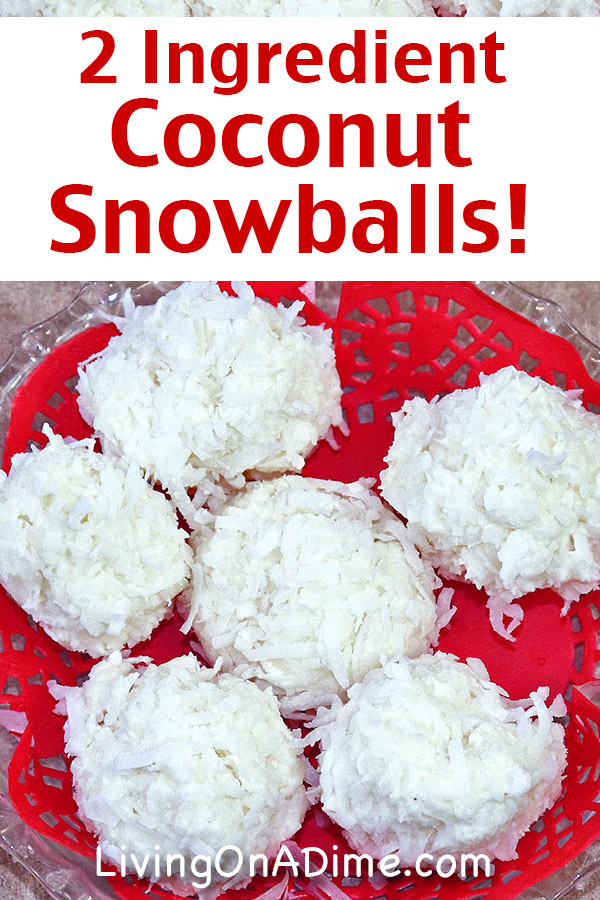 These 2 ingredient coconut snowballs are a variation on the coconut haystacks that use white chocolate. Form them into snowball shapes to bring a distinctly winter theme to any Christmas party or get-together! Find this and lots more easy Christmas candy recipes with 2 ingredients here!