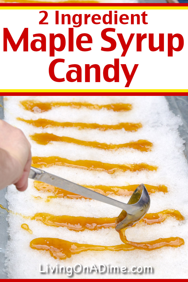 This easy 2 ingredient maple syrup candy recipe makes an old fashioned maple flavored semi-hard candy that is often made at fairs and festivals with fresh snow! If you live in a cool climate, it is a classic winter activity you can do with your family in the backyard! Find this and lots more easy Christmas candy recipes with 2 ingredients here!
